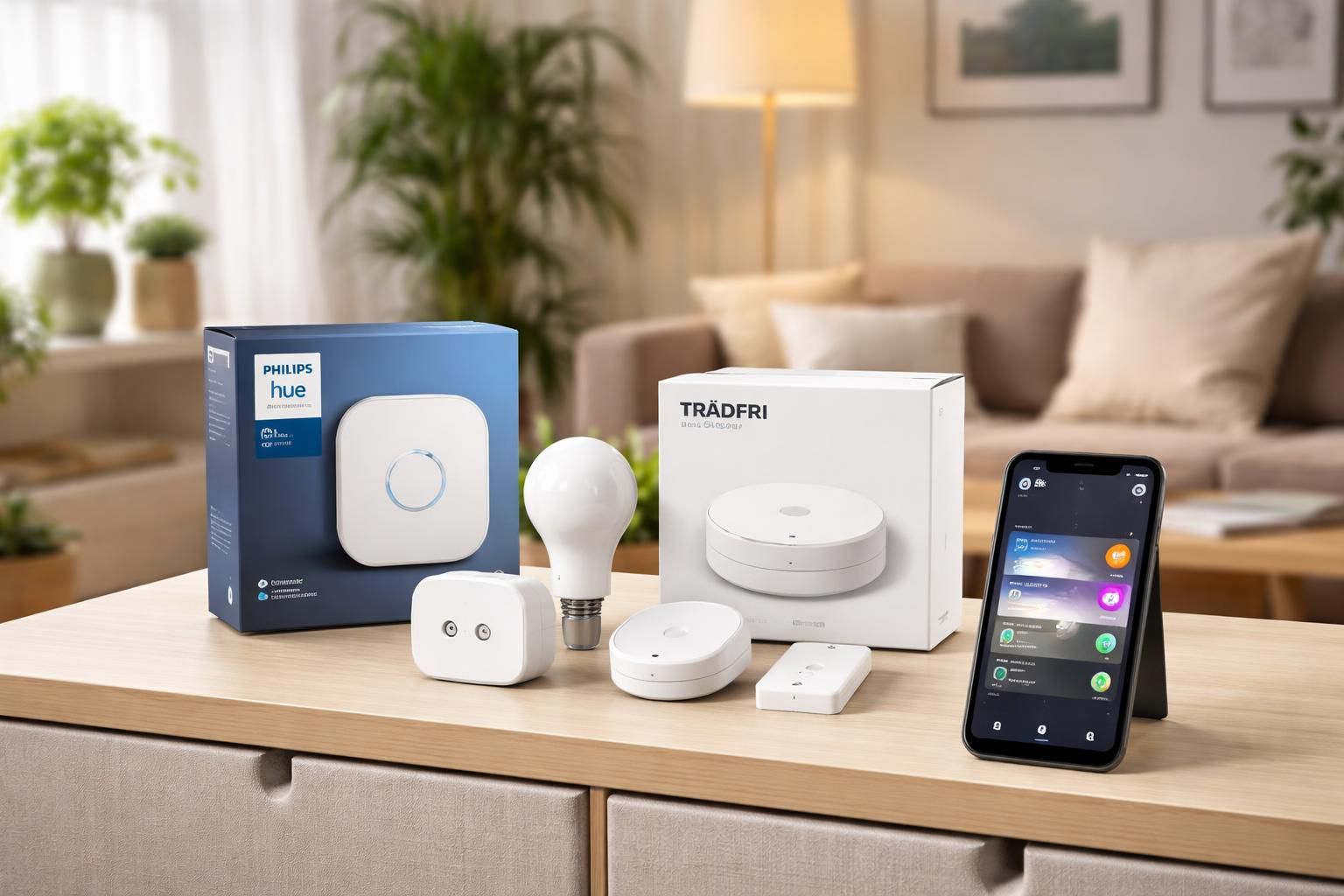 découvrez notre comparaison complète entre philips hue et ikea tradfri pour choisir la meilleure box domotique en 2026. guide d'achat, fonctionnalités et conseils.