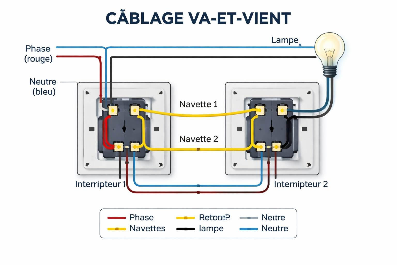 découvrez comment brancher un interrupteur va-et-vient facilement grâce à notre guide pratique et détaillé, adapté aux débutants.