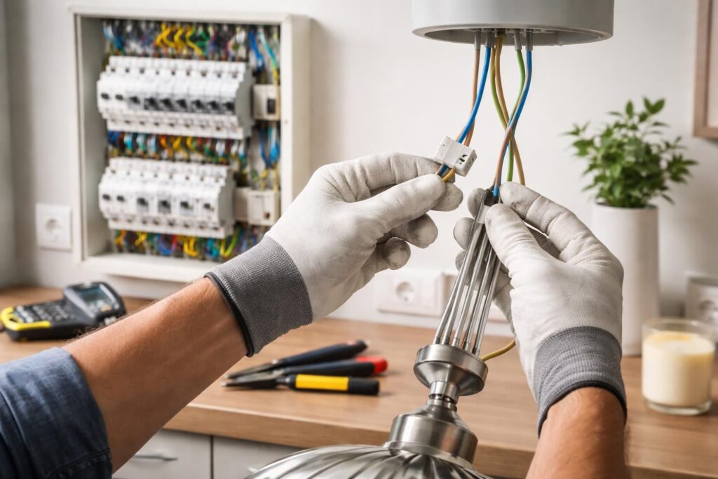 découvrez comment brancher un lustre 3 fils en toute sécurité grâce à notre guide étape par étape, simple et sécurisé pour tous vos travaux d'électricité.
