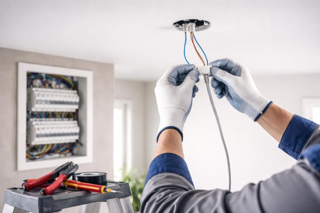 apprenez à poser un point lumineux au plafond facilement grâce à notre guide étape par étape, même sans expérience en électricité.
