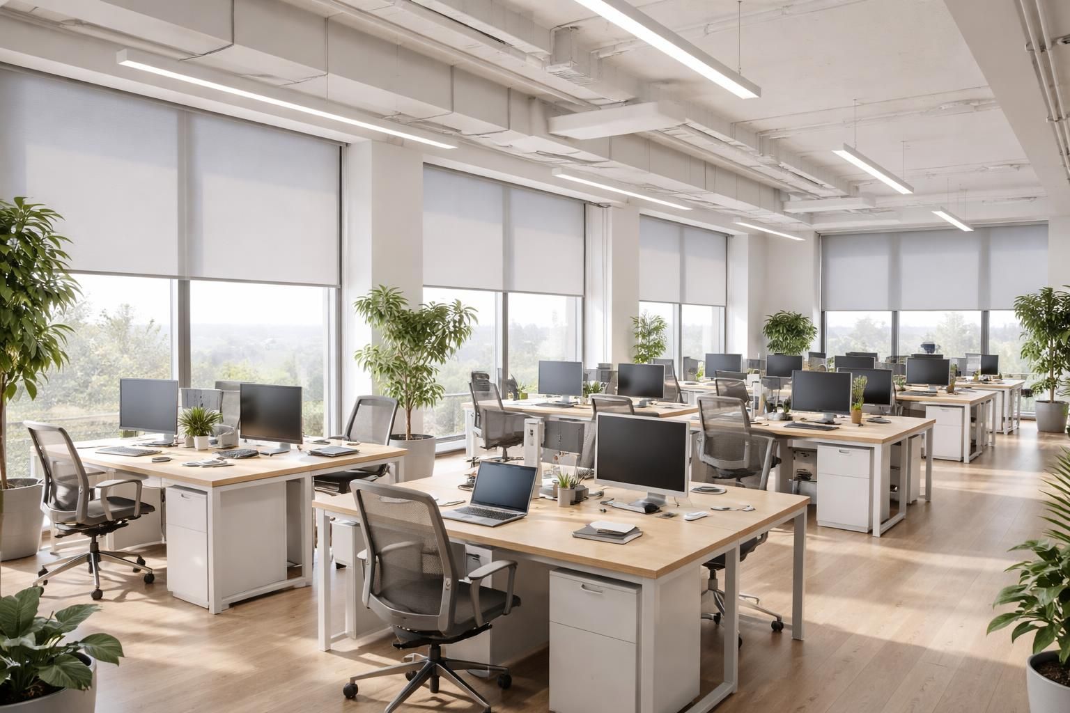 optimisez le confort et la productivité de vos bureaux grâce à une gestion automatisée des stores, alliant modernité, économie d'énergie et simplicité d'utilisation.