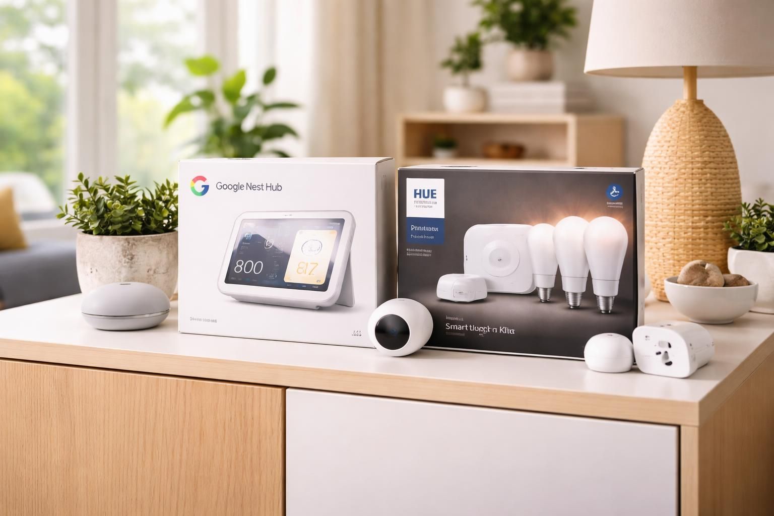 découvrez notre comparaison complète entre google nest et philips hue, deux box domotiques idéales pour les débutants en 2026, pour choisir la solution connectée la plus adaptée à vos besoins.