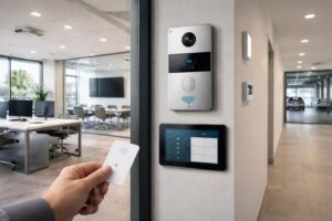 découvrez comment un interphone connecté pour entreprise peut renforcer la sécurité de vos locaux et optimiser la communication interne pour une gestion efficace.