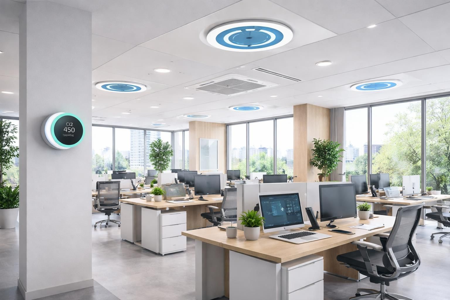 découvrez comment la ventilation connectée améliore la qualité de l'air pour un bureau plus sain et optimise les performances grâce aux technologies intelligentes.