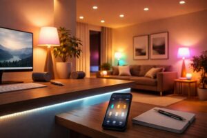 découvrez notre guide complet pour choisir la meilleure lampe connectée bureau et profitez d'une lumière intelligente adaptée à votre environnement de travail.